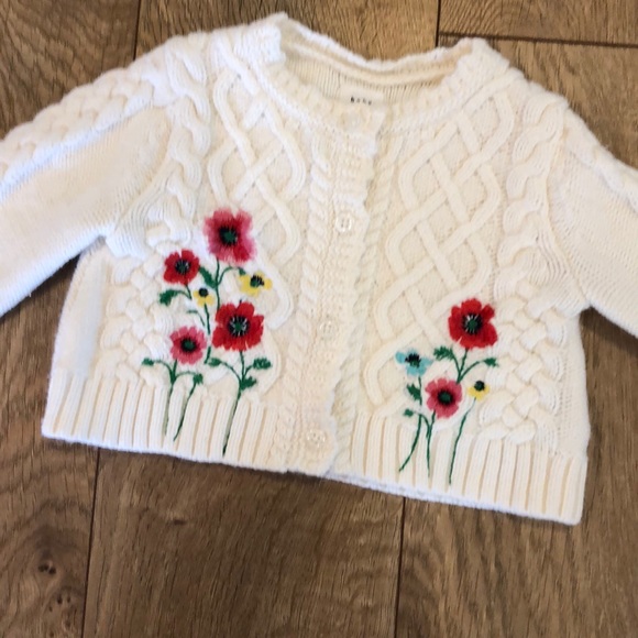embroidered baby sweater